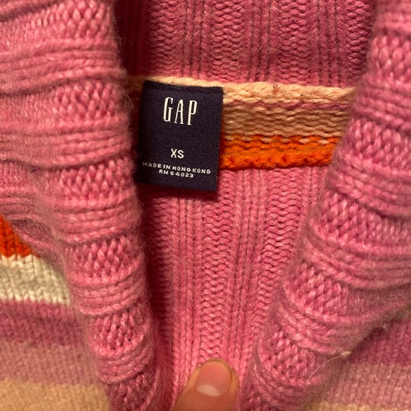 Vintage Gap Striped Turtleneck Sweater Size XS - Picture 3 of 11